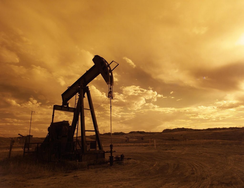 oil refinery in desert
