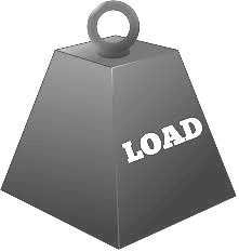 vector image of weight replicating load