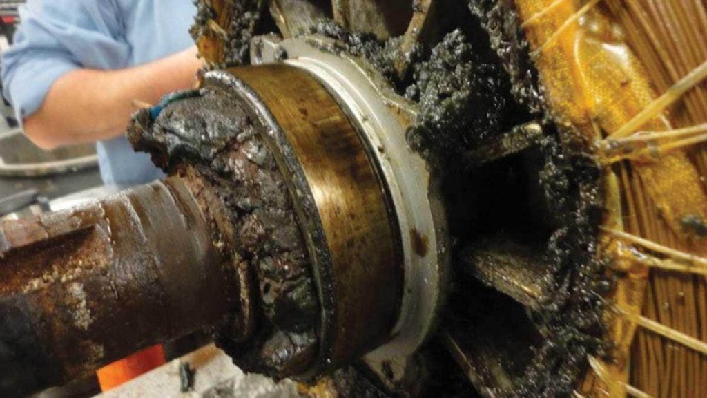 Excess Bearing Lubrication and use of improper Bearing Grease